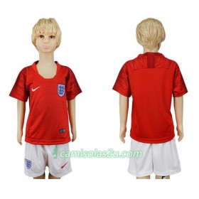 Camisolas de Futebol Inglaterra Criança Equipamento Alternativa Copa do Mundo 2018 Manga Curta
